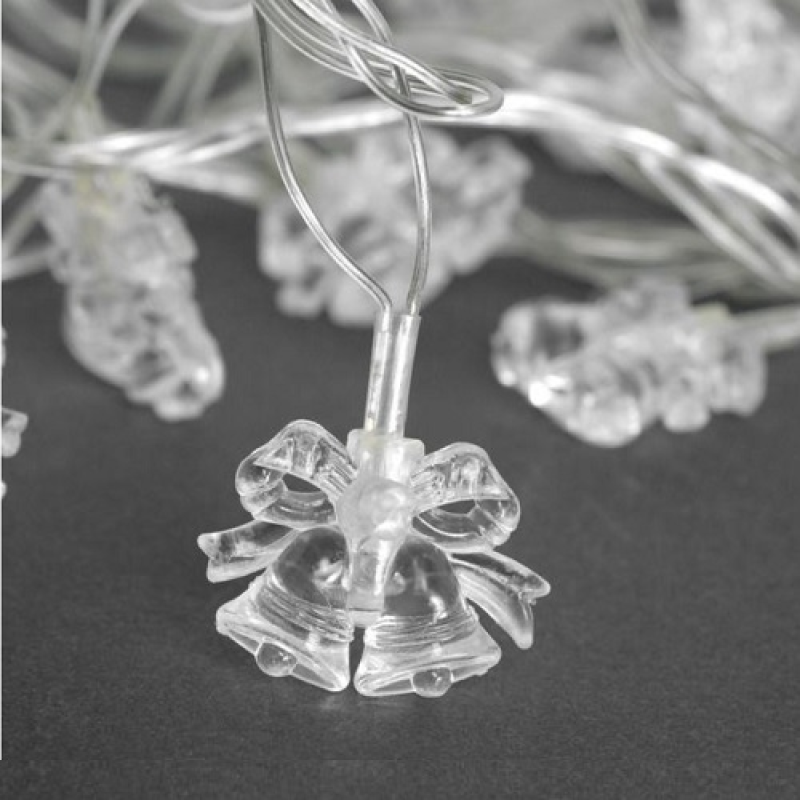 Гірлянда світлодіодна “Bells“ 4м 20led (3AA) (на батарейках ) біле холодне світло Гірлянда світлодіодна “Bells“ 4м 20led (3AA) (на батарейках ) біле холодне світло