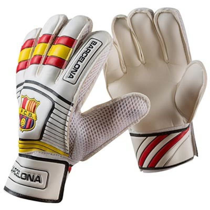 Вратарские перчатки Latex Foam FC BARCS, бело-желтый, размеры 5, 6, 7, 8, 9 Вратарские перчатки Latex Foam FC BARCS, бело-желтый, размеры 5, 6, 7, 8, 9