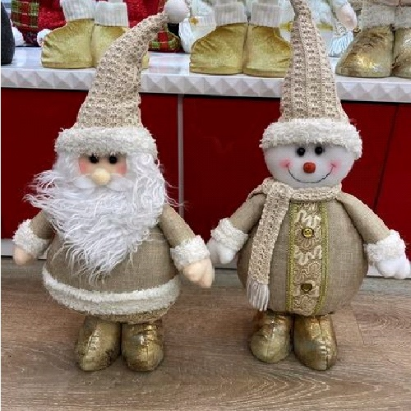Фігура новорічна “Santa Snowman“ 38см Фігура новорічна “Santa Snowman“ 38см